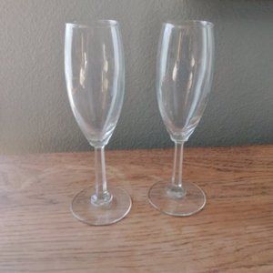 Crystal Wine Glasses. Set of Two